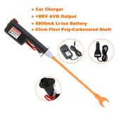 9KV Electric Rechargeable Stock prod Cattle prodder 90cm Flexi Shaft Car Charger
